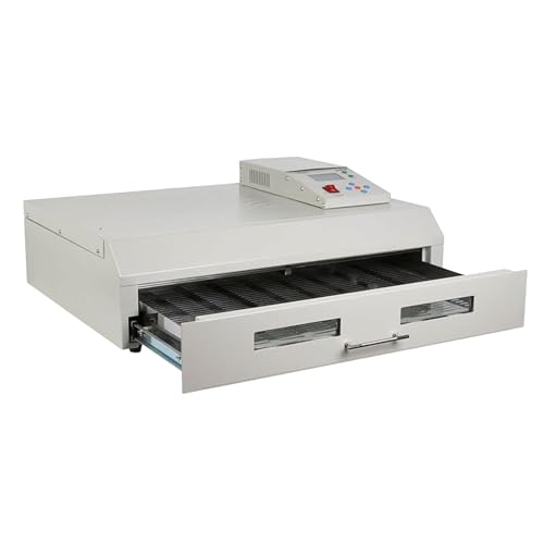 YXFAZPP Reflow-Lötstation, 800 W/1500 W/2500 W Infrarot-Reflow-Ofen, professionelle Infrarot-Heizung, PCB-Rework-Station, automatische Reflow-Lötmaschine (T962C) von YXFAZPP