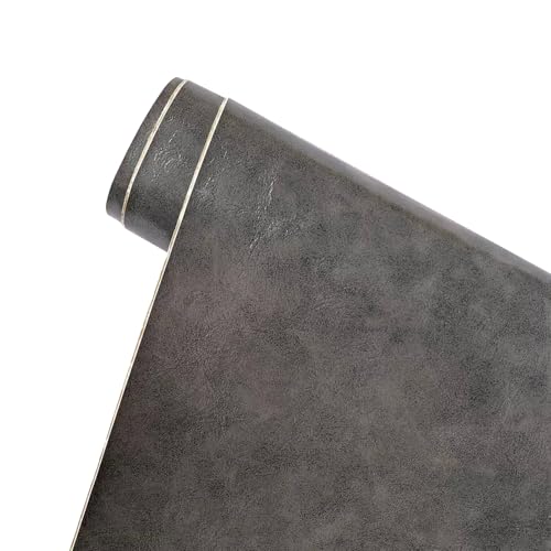 Kunstleder Selbstklebend Selbstklebendes Ledergewebe Zur Reparatur. Selbstklebendes Lederreparaturband. Vinyl-Reparaturband, Für Sofas, Möbel, Autositze, Bürostühle(Dark grey) von YXLYFDLY