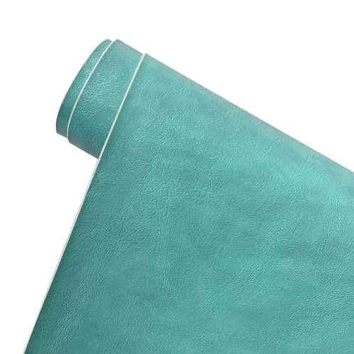 Kunstleder Selbstklebend Selbstklebendes Ledergewebe Zur Reparatur. Selbstklebendes Lederreparaturband. Vinyl-Reparaturband, Für Sofas, Möbel, Autositze, Bürostühle(Emerald Green) von YXLYFDLY