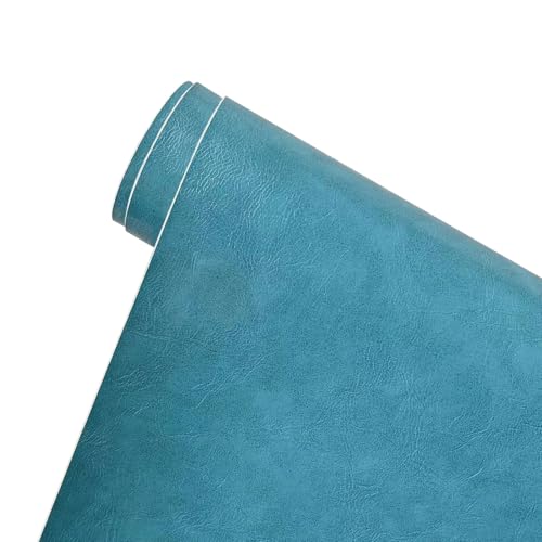 Kunstleder Selbstklebend Selbstklebendes Ledergewebe Zur Reparatur. Selbstklebendes Lederreparaturband. Vinyl-Reparaturband, Für Sofas, Möbel, Autositze, Bürostühle(Peacock Blue) von YXLYFDLY