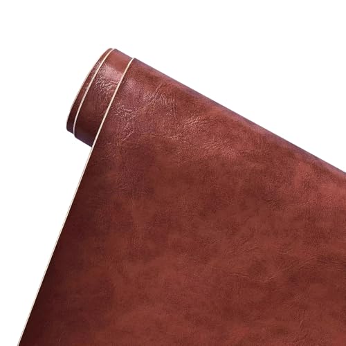 Kunstleder Selbstklebend Selbstklebendes Ledergewebe Zur Reparatur. Selbstklebendes Lederreparaturband. Vinyl-Reparaturband, Für Sofas, Möbel, Autositze, Bürostühle(Reddish brown) von YXLYFDLY