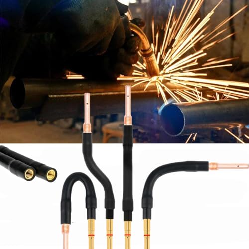 YXRRVING Welding Gun Bending Pipe Bending Rod,Flexible Swan Neck Welding Torch Consumables Welding Gun Tube,2024 New Welding Accessories,200/350/500A Welding Tip Attachment, Bend Pipe and Rod von YXRRVING