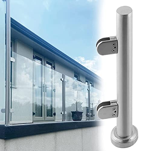 Glasgeländer Glasklemmen Extra Hoch Glas-Klemme Balustrade Geländerpfosten, Terrasse Glaszaunpaneele Pfosten/ Geländerpfosten, Für Flure Dachboden Treppe Garage Treppe ( Color : End Post , Size : 60m/ von YXXSDP