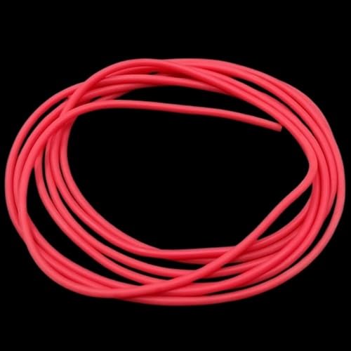 YXYFA Elastisches Spannseil solide 2 3 4 5 6 mm, elastische Gummischläuche aus Naturlatex 1/2/5 m, elastischer Schlauch mit hoher Widerstandsfähigkeit für Heimwerker (Rot, 1 m x 4 mm) von YXYFA