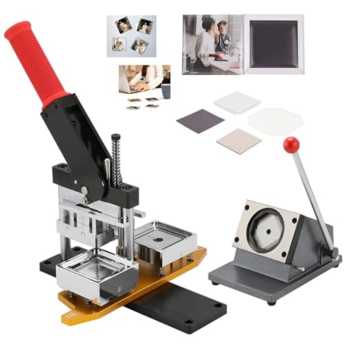 YXYLJOZ Foto -Magnetmaschine, DIY -Kühlschrank -Magnete Pin -Maker -Maschine, Mit 100 Sätzen Von Verbrauchsmaterialien von YXYLJOZ