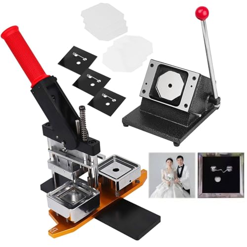 YXYLJOZ Photo Magnet Maker Machine 53 X 80 Mm, Quadratkühlschrank -Magnet -Knopf -Auszeichen + Papierschneider von YXYLJOZ