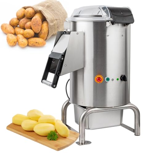 22 lb Kartoffelschäler Kartoffelschäler Automatik Kartoffelschäler - 750W Edelstahl Kartoffelwaschmaschine und Schäler (220V) von YXZQLOZ