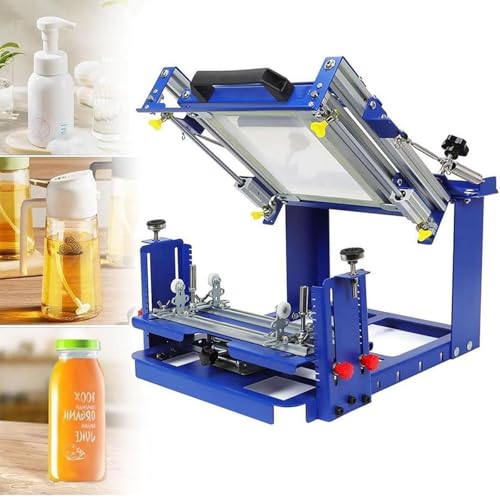 Siebdruckmaschine Roller Maschine für Tassen, Tassen, Flaschen - 8,9 cm gebogene Siebdruckmaschine für Sticks, Eimer, Stifte - Drucken von YXZQLOZ