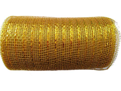 YYCRAFT Metallisches Netzband, 9,1 m, Hellbraun/Gold, 15,2 cm x 9,1 m von YYCRAFT