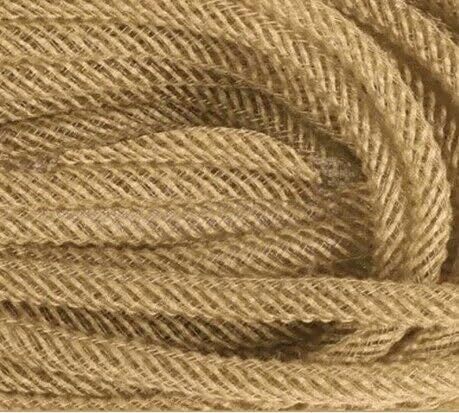 YYCRAFT Jute-Netzschlauch, Deko-Flex für Kränze, Cyberlox CRIN Crafts 8 mm x 22 m, Natur von YYCRAFT