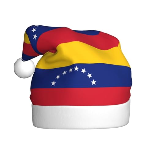 YYHHAOFA Weihnachtsmütze für Erwachsene – hochwertiger Hut für Weihnachten, Halloween und Neujahrspartys, Flagge von Venezuela von YYHHAOFA