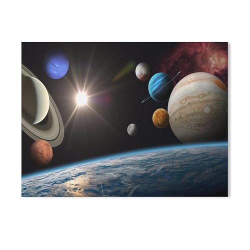 Planeten und Universum，5D Diamond Painting Kit, Diy Diamond Painting Full Kits Kunst Full Drill Set Für Erwachsene Oder Kinder, Diamond Painting Drill Stickerei Kreuzstich Home Dekor（50x60cm）-A18 von YYHMKBYY