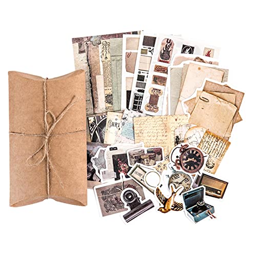 YYID Vintage Scrapbooking Zubehör Pack, Bullet Journals Aufkleber Papiere, Scrapbook Kit Schmetterling Natur Sammlung für Zeitschriften Planer Notebook von YYID