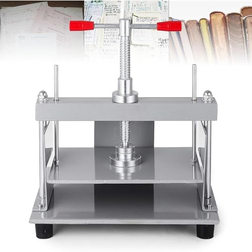 YYLHJW A5 Flachpapier Pressmaschine, Handbuch Papierabflachungsmaschine, Papierdruck Workbench: 250 * 165 mm/Druck: ca. 1500 kg/Papierdicke: 135 mm von YYLHJW