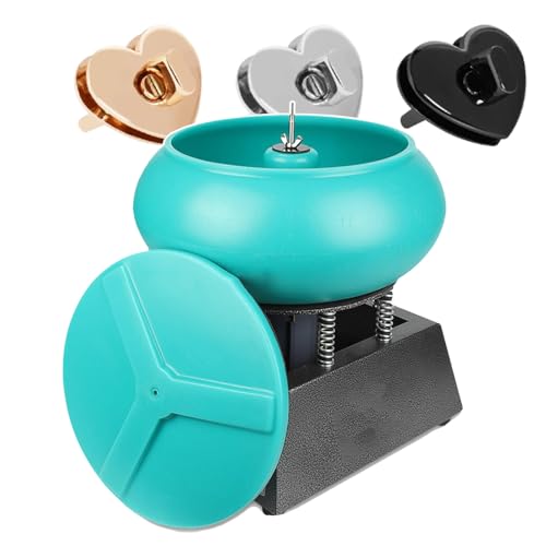 YYLHJW Gummi-Eimer-Körperpolierer, Achat-Vibrations-Schleif-Tumbler-Polierer, zum Polieren Kleiner Metallteile, Schmuck, Jade, Schmuck von YYLHJW