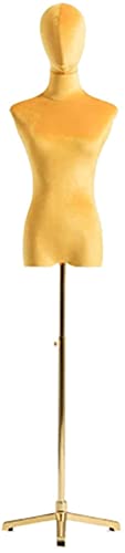 YYSS Tailors Dummy Dress Forms Dummy Golden Base Schaufenster Prop Bekleidungsgeschäft Damen Modell Massivholz Arm von YYSS