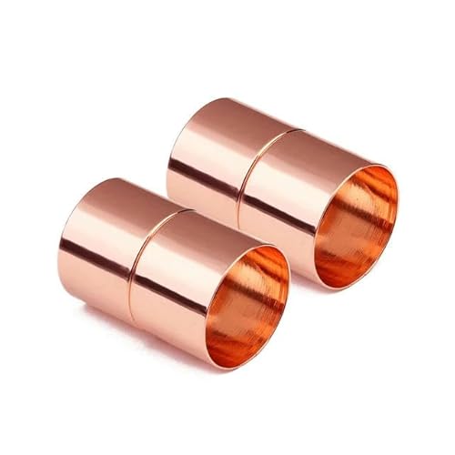 5 Sätze/Los 5 6 8 10 12 14,0 mm Goldfarbene starke Magnetverschlüsse zur Schmuckherstellung DIY Lederband Armbandverbinder Großhandel-Roségold-Innenseite 3,0 mm von YYTRV