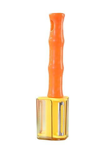 Sparschäler Gemüse-Schäler Edelstahl 3-in-1 Obst-Schälmesser (Orange) von YYZGGLING