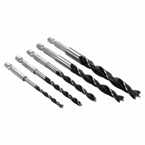 5 stücke/10mm /5mm /6mm/4mm/8mm Drei-spitze Bohrer Bits Tri-punkt Bohrer Holzbearbeitung Werkzeuge Hex Schaft Drei Punkt Holzbearbeitung Bohrer von YZADSXCL