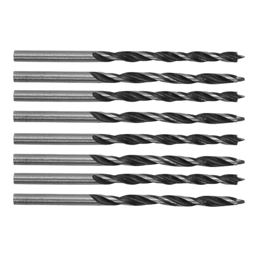 8-teiliges Tri-Point-Bohrer-Set, Spiralbohrer mit 3 mm Durchmesser, Hartstahl, for Reparaturen, Heim, Holz, Bohren, Schleifen, Elektrowerkzeuge von YZADSXCL