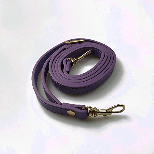 YZWHKJ Handtaschen Ketten,Taschenkette DIY. Mode Frauen Damen einstellbare Handtasche DIY. Handhaben Pu. Lederband Gürtel Schnalle Umhängetasche Zubehör Lange Gürtel(Purple) von YZWHKJ