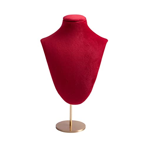 Schmuck-Ornament-Ausstellungsständer, Schmuckständer, Halsketten-Anhänger, Schmuckbüste, Ausstellungsständer, Halsketten-Mannequin mit Metallsockel, Schmuck-Ausstellungsständer, Ornament, Schmuck-Or von YZYJYKLT