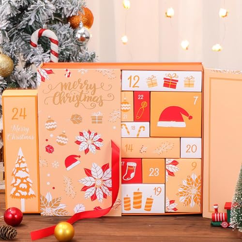 Weihnachts-Countdown-Kalender, Leere Boxen, Befüllbare Countdown-Rechteckboxen Für 24 Tage, Geschenke Für Erwachsene/Kinder, Wiederverwendbare Boxen Zum Befüllen Des Countdown-Kalenders von Yabauuop