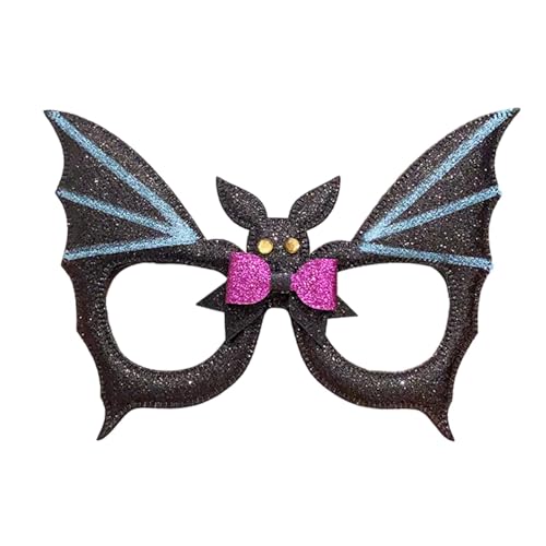 Yabauuop Kinder-Halloween-Brillen,Halloween-Brillen, Kreative gruselige Spinnen-Fledermaus-Halloween-Brille, Halloween-Brillengestell, Partyzubehör, Halloween-Kostüm für Damen, Herren, Erwachsene, von Yabauuop