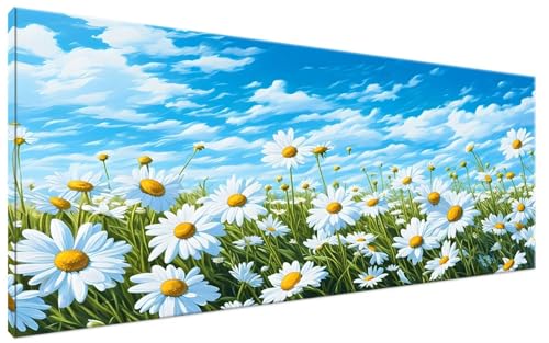 Chrysantheme Malen Nach Zahlen Erwachsene Wolke Malen Nach Zahlen XXL 40x70cm Komplettset ohne Rahmen DIY Bastelset Erwachsene Frauen Malen Nach Zahlen Leinwand Bild für Anfänger und Kinder G3-411 von Yagagse