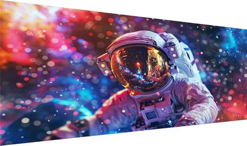 DIY Astronaut Diamond Painting, Diamant Painting Bilder Himmel Basteln Erwachsene, Diamond Painting xxl 80x160cm 5D Diamant Art Painting, Diamant Malerei Cross Stitch Set, Schlafzimmer Wanddekor S2-5 von Yagagse