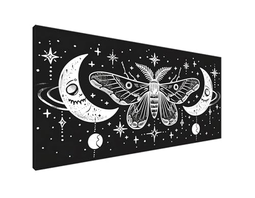 DIY Diamond Painting Stern, 5D Diamant Painting Bilder Schmetterling Diamond Painting Erwachsene, Diamond Painting Zubehör Cross Stitch Stickerei Bastelset für Schlafzimmer Wanddekor 40x80cm Y2-138 von Yagagse