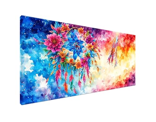 DIY Diamond Painting Traumfänger, 5D Diamant Painting Bilder Wolke Diamond Painting Erwachsene, Diamond Painting Zubehör Cross Stitch Stickerei Bastelset für Schlafzimmer Wanddekor 70x140cm Y2-927 von Yagagse