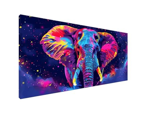 Diamond Painting Elefant, 5D Diamant Painting Bilder Kunst Diamond Painting Erwachsene, Diamond Painting Zubehör Cross Stitch Stickerei Bastelset für Schlafzimmer Wanddekor, Geschenke 10x20cm Y2-222 von Yagagse