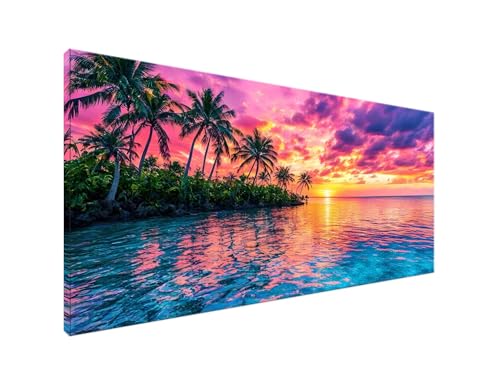 Diamond Painting Sonnenuntergang Diamant Painting Bilder Sonnenlicht Basteln Erwachsene und Anfänger, Diamond Painting XXL 60x120cm Diamant Art Painting DIY Mosaikherstellung Bastelset für Deko Y2-860 von Yagagse