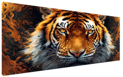 Erbittert Malen Nach Zahlen Erwachsene Tiger Malen Nach Zahlen XXL 100x200cm Komplettset ohne Rahmen DIY Bastelset Erwachsene Frauen Malen Nach Zahlen Leinwand Bild für Anfänger Kinder, Deko G3-213 von Yagagse