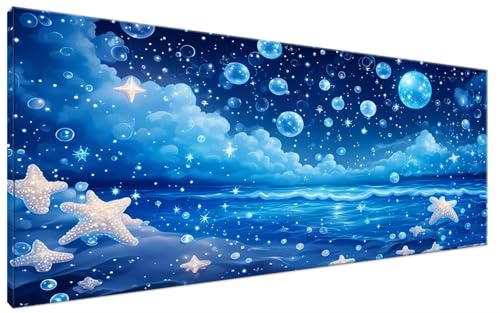 Malen Nach Zahlen Erwachsene Sternenhimmel DIY Bastelset Erwachsene Frauen Malen Nach Zahlen Groß XXL 40x70cm Handgemalt Ölgemälde Kit für Anfänger, Malen Nach Zahlen Blasen Deko Wohnzimmer G3-40 von Yagagse