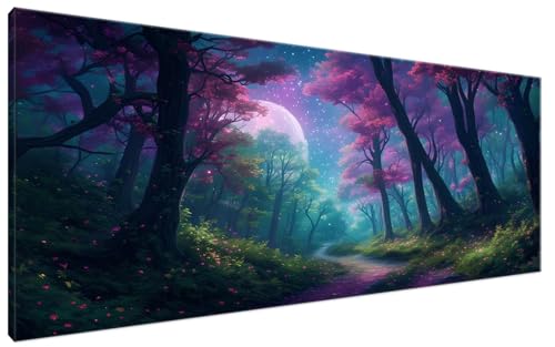 Sternenhimmel Malen Nach Zahlen Erwachsene BergstraßE Malen Nach Zahlen XXL 40x70cm Komplettset ohne Rahmen DIY Bastelset Erwachsene Frauen Malen Nach Zahlen Leinwand Bild für Anfänger, Deko G3-315 von Yagagse