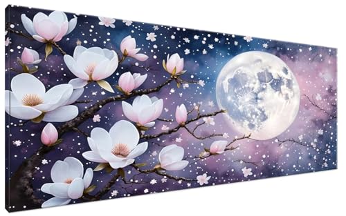 Sternenhimmel Malen Nach Zahlen Erwachsene Orchidee Malen Nach Zahlen XXL 40x70cm Komplettset ohne Rahmen DIY Bastelset Erwachsene Frauen Malen Nach Zahlen Leinwand Bild für Anfänger und Kinder G3-132 von Yagagse