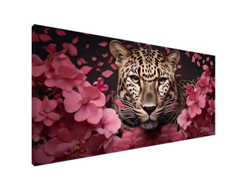 Tiger Diamond Painting Erwachsene Bilder, Diamond Painting Blume Diamond Painting Set mit Diamond Painting Zubehör, Crystal Art Basteln Erwachsene, Deko Wohnzimmer, DIY Geschenke Frauen 10x20cm Y2-34 von Yagagse