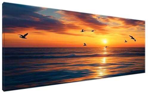 Vogel Malen Nach Zahlen Erwachsene Sonnenuntergang Malen Nach Zahlen XXL 100x200cm Komplettset ohne Rahmen DIY Bastelset Erwachsene Frauen Malen Nach Zahlen Leinwand Bild für Anfänger Kinder G3-423 von Yagagse