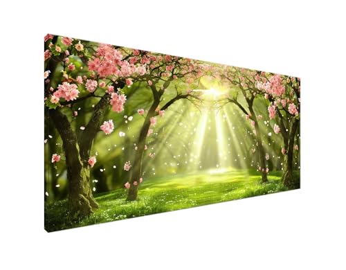 Wald Diamond Painting Erwachsene Bilder, Diamond Painting Sonnenlicht Diamond Painting Set mit Diamond Painting Zubehör, Crystal Art Basteln Erwachsene, Deko Wohnzimmer, DIY Geschenke 10x20cm Y2-46 von Yagagse