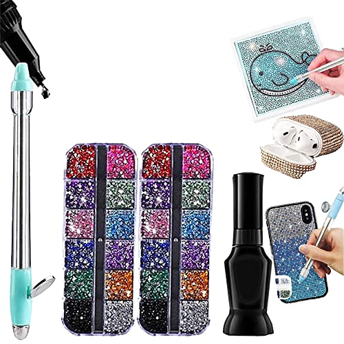 Yagerod Diamant Stickstift, Kristalle Stickstift, Kristalle 12-Tool für Kunst und Handwerk, Blingal DIY Diamant-Stickstift, Diamant-Malstift, Stickerei-Zubehör-Set (1set) von Yagerod