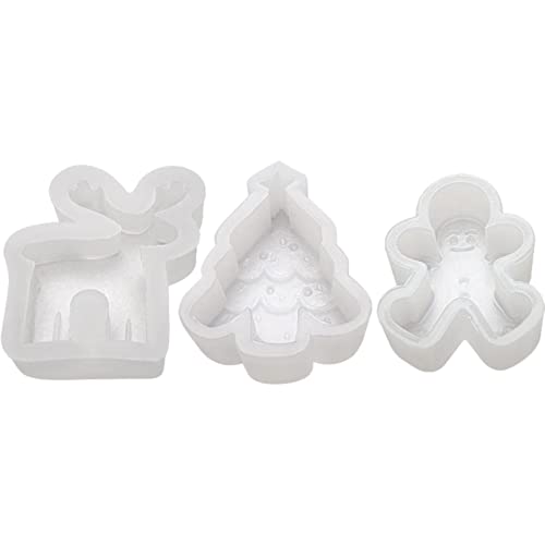 Yajimsa Kerzen Silikonform Weihnachten Silikonform Kerzenform, 3D Weihnachten Elch/Schneemann Kerzen Formen, Handgemachte Kerzen Gießform, Kerzen Seifenform Für Handarbeit Ornamente Duftkerze von Yajimsa