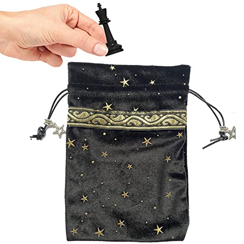 Yajimsa Samtdicke Aufbewahrungstasche | Samt-Tarotkartentasche für Tarotkarten-Enthusiasten, Psychotherapeuten,Schmuckbeutel, Tarot-Runenbeutel, Verpackungsbeutel für Geschenke, Schmuck von Yajimsa