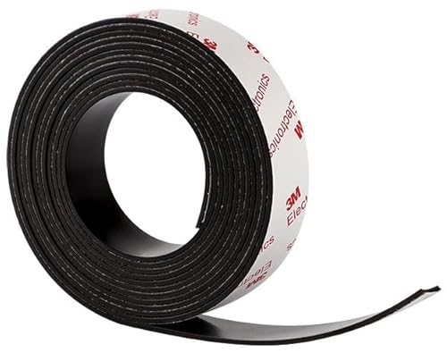 Yamsop Magnetisches Klebeband, 2,5 cm x 6,8 m, flexible Magnetstreifen mit 3M-Kleberückseite, Magnetbandrolle von Yamsop