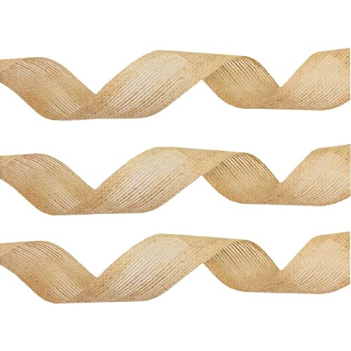 0,6–5 cm natürliches Sackleinen-Stoffband für Hochzeitsveranstaltungen, Party, Geschenkverpackung, Geschenkverpackung, Handwerk, Hochzeit, Heimdekoration, 5 cm x 10 m von YanYue