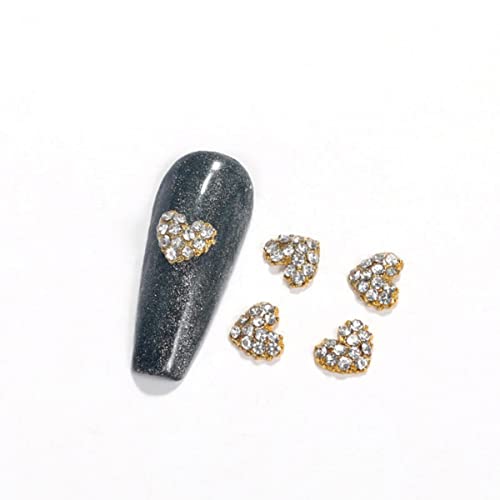 YanYue 10 Stück Nagelzubehör 3D Charms Strass Nail Art Dekorationen hübsches Mädchen Nägel DIY Legierung Edelstein Nägel Diamant Schmuck-SP0069-22 von YanYue