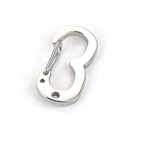 YanYue 3 stücke Brief Nummer Schnalle Frühling Hummer Haken Haken Anschlüsse Für End Halskette DIY Karabiner mit Schloss Schlüsselbund Haken Schnalle-Z1144-3 von YanYue