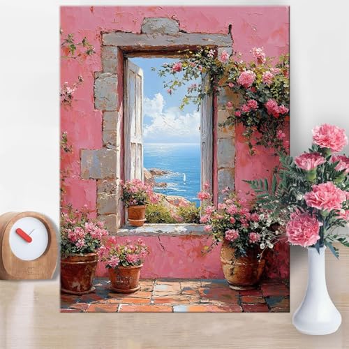 Malen Nach Zahlen Erwachsene Fenster, Malen Nach Zahlen Blume Paint by Numbers DIY Handgemalt Ölgemälde Kit Mit Pinseln und Acrylfarbe Knitterfreie Leinwand für Wanddeko Frau Geschenk 70x100cm W1-929 Malen Nach Zahlen Erwachsene Fenster, Malen Nach Zahlen Blume Paint by Numbers DIY Handgemalt Ölgemälde Kit Mit Pinseln und Acrylfarbe Knitterfreie Leinwand für Wanddeko Frau Geschenk 70x100cm W1-929 von Yanefaei