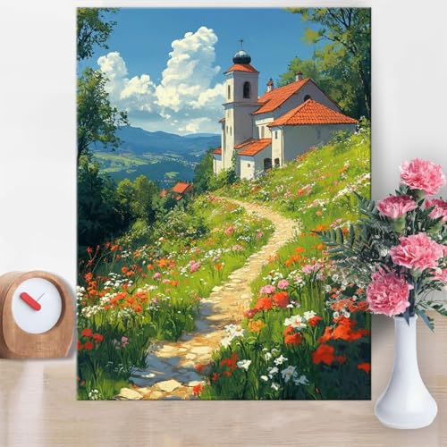 Malen Nach Zahlen Erwachsene Häuser, Blauer Himmel Malen Nach Zahlen 60x80cm Paint by Numbers DIY Handgemalt Ölgemälde Kit Mit Pinseln und Acrylfarbe Knitterfreie Leinwand für Wanddeko Geschenk W1-864 Malen Nach Zahlen Erwachsene Häuser, Blauer Himmel Malen Nach Zahlen 60x80cm Paint by Numbers DIY Handgemalt Ölgemälde Kit Mit Pinseln und Acrylfarbe Knitterfreie Leinwand für Wanddeko Geschenk W1-864 von Yanefaei